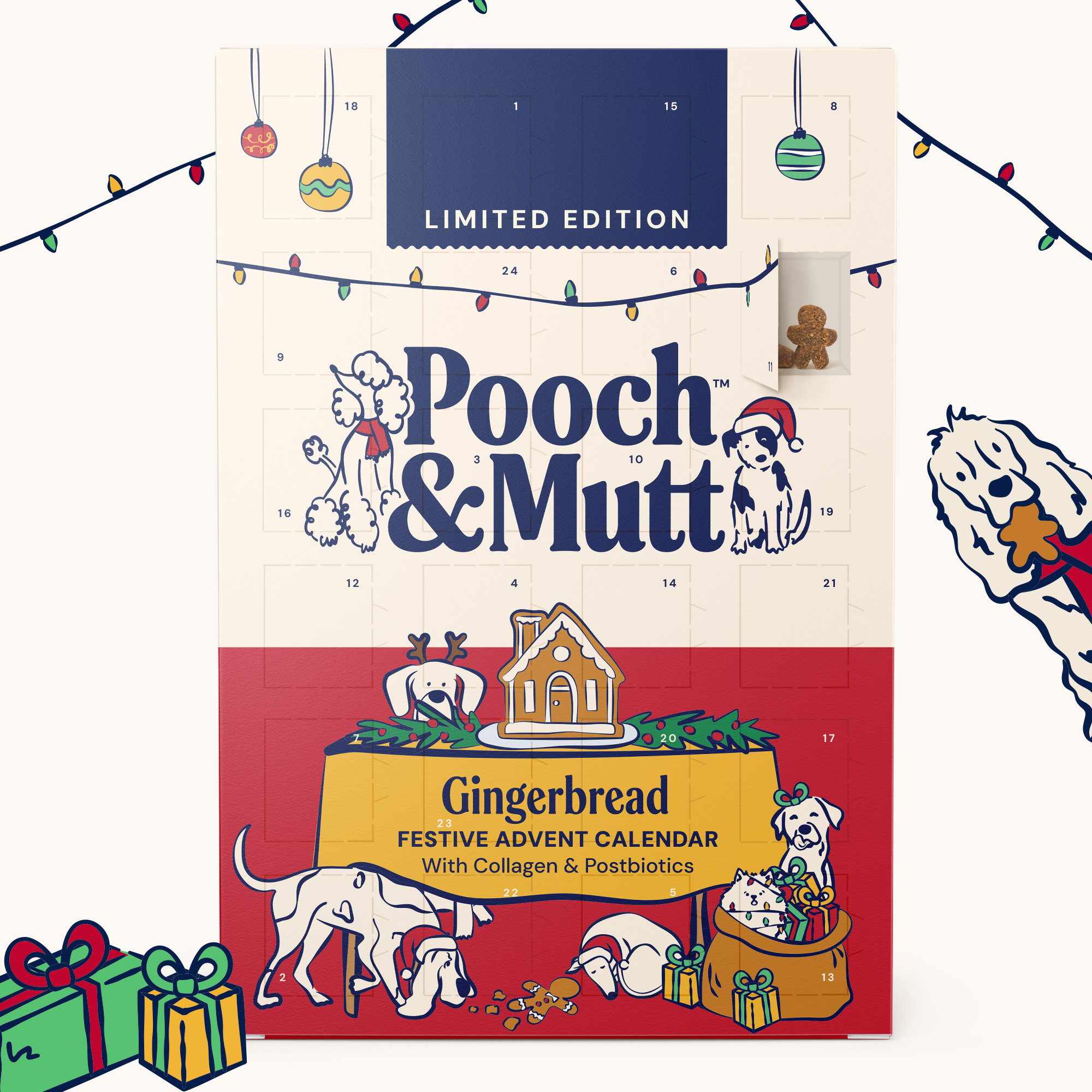 Gingerbread Advent Calendar For Dogs 2026