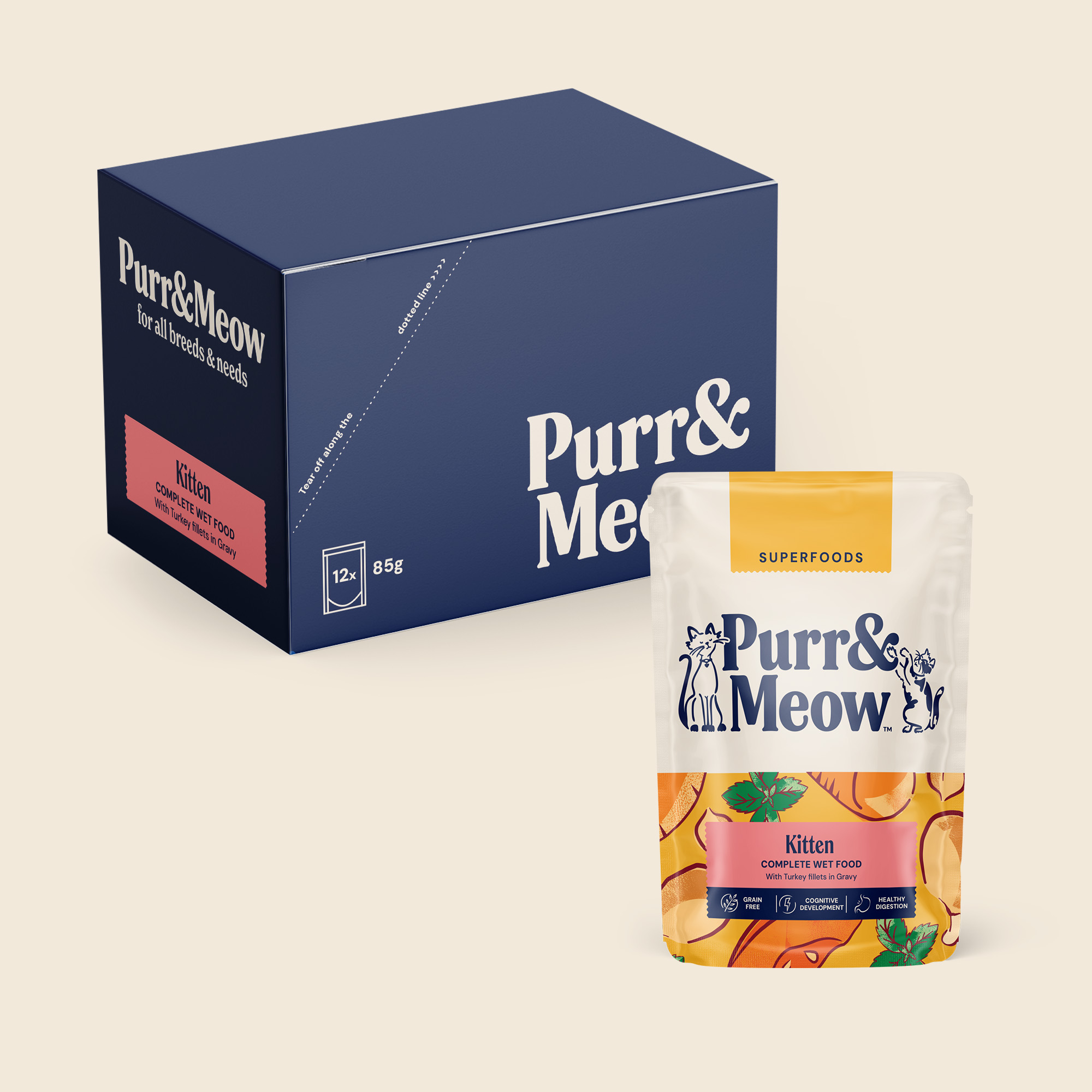 SUPERFOODS WET FOOD KITTEN 85gx12 Cream 2000x2000