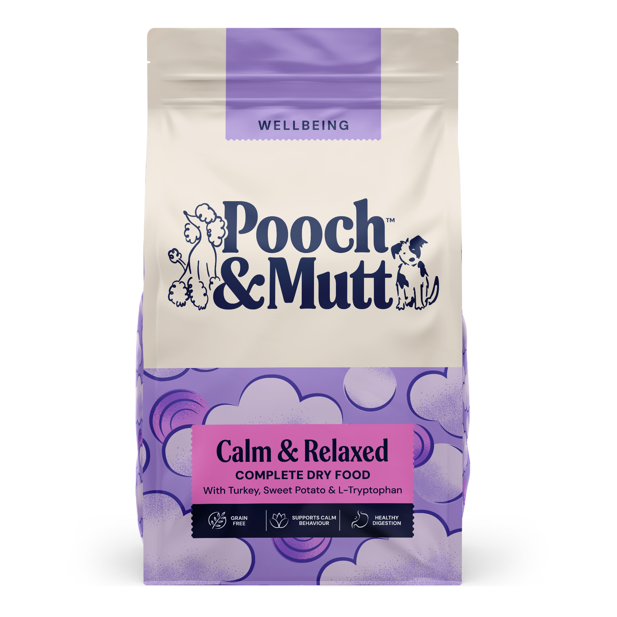 Pooch & Mutt - Calm & Relaxed Dry Dog Food, Turkey & Sweet Potato, 10kg | Regular Sized Kibble, For Hyperactive or Anxious Dogs, Grain Free, Complete Dog Food, Packaging May Vary - Image 4
