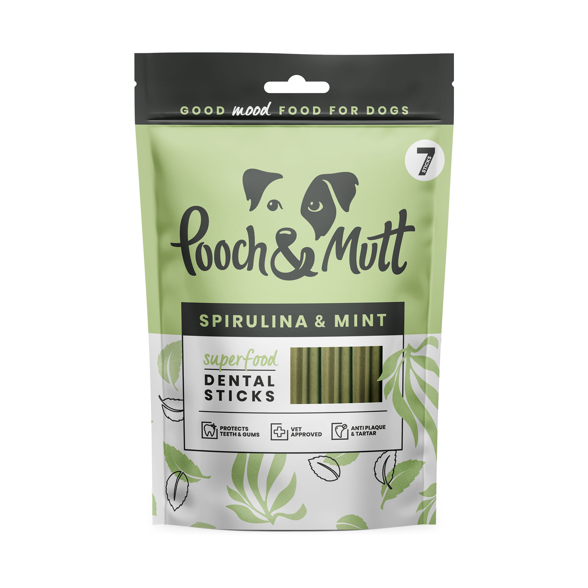 Pooch & Mutt Spirulina & Mint Dental Sticks For Dogs Clearance