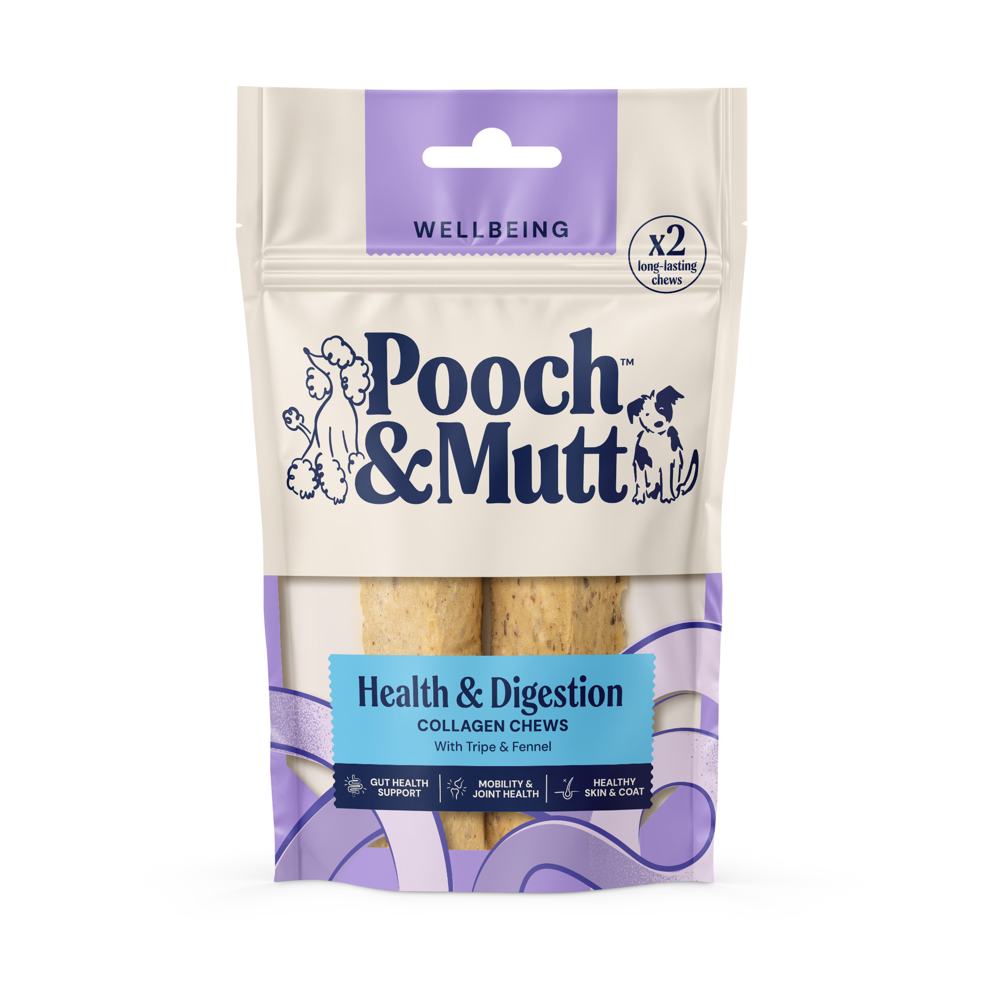 Pooch & Mutt Health & Digestion Beef Collagen Chews