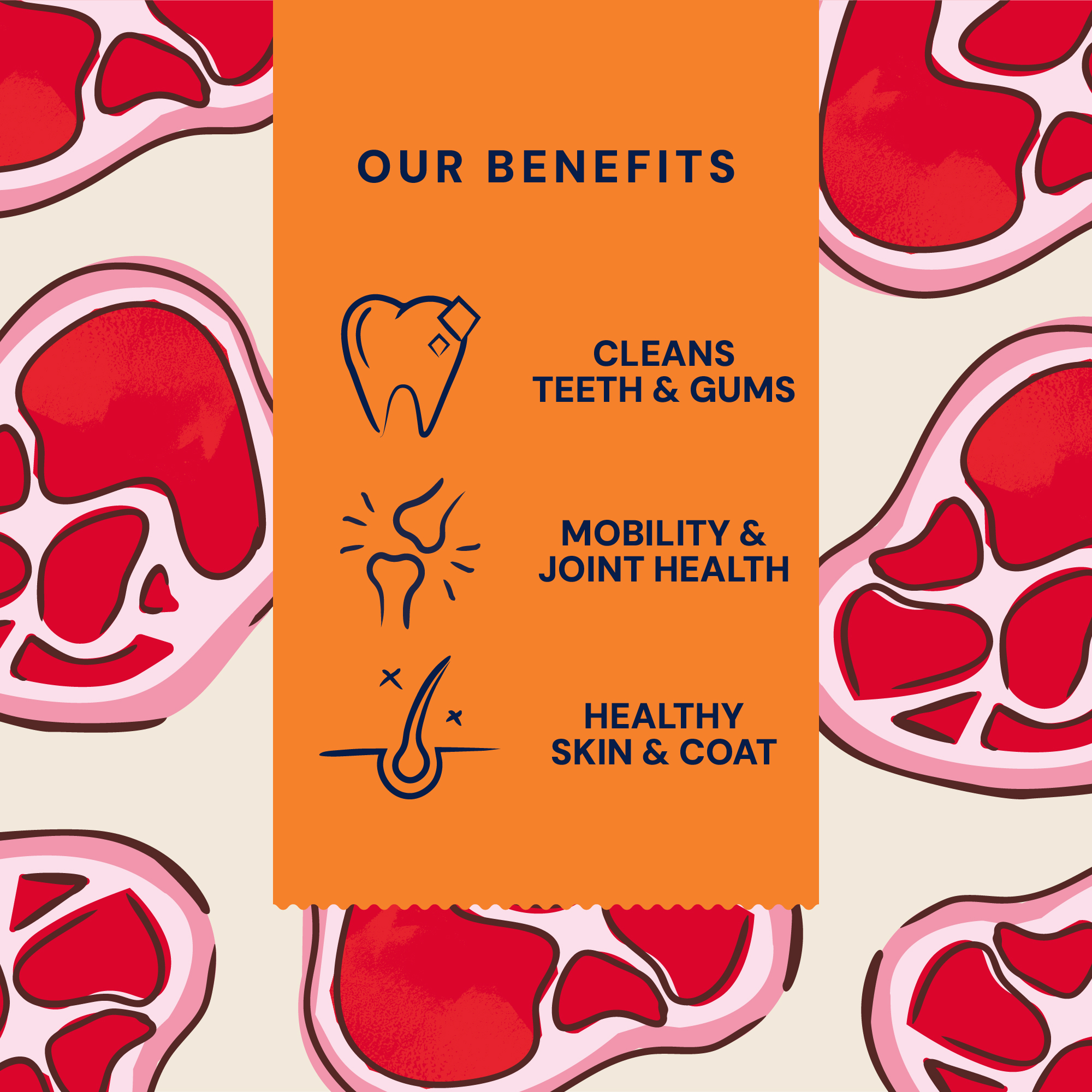 P&M BENEFIT CARD COLLAGEN CHEWS PRIMAL BEEF