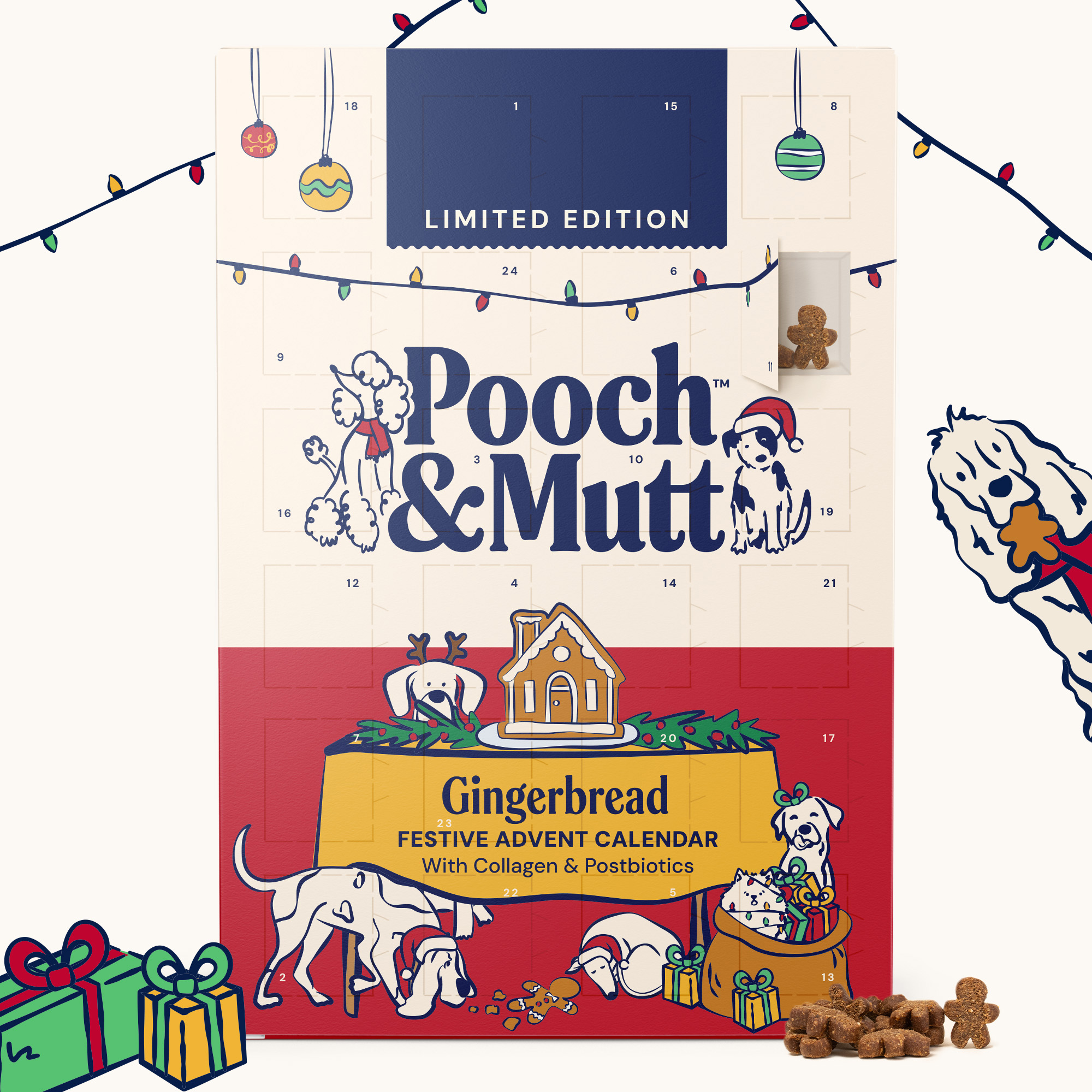 Gingerbread Advent Calendar For Dogs 2026