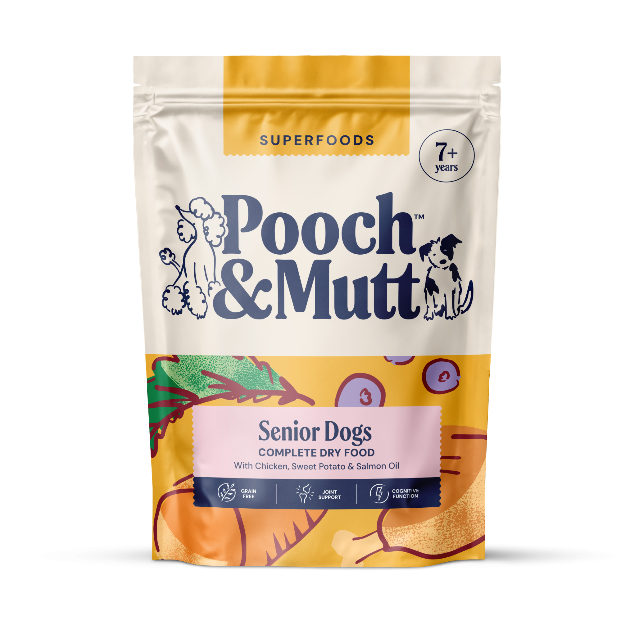 Pooch & Mutt Grain/Golden Dry Superfood For Senior Dogs