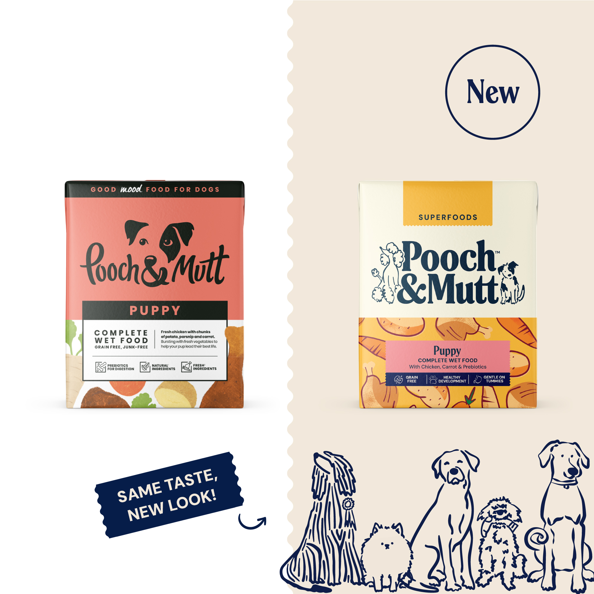 P&M NEW vs OLD WET FOOD SUPERFOODS PUPPY