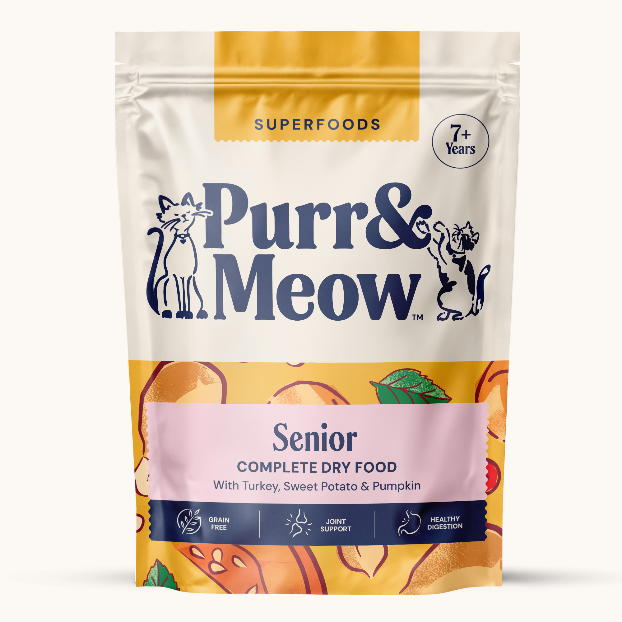 PURR&MEOW SUPERFOODS DRY FOOD SENIOR WEB OP
