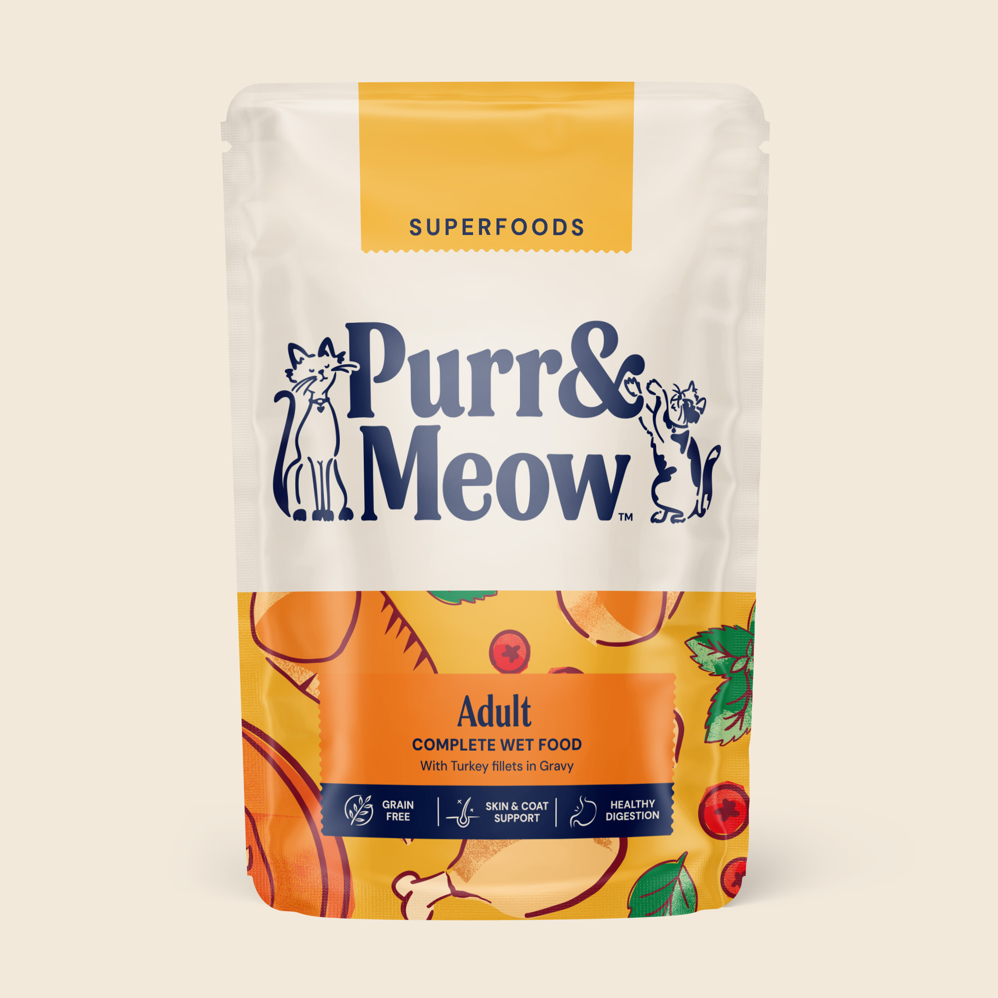 SUPERFOODS WET FOOD ADULT 85g Cream 2000x2000