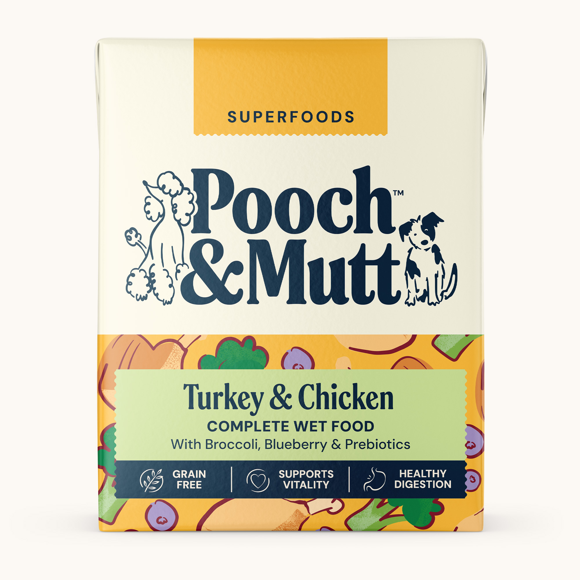 SUPERFOODS WET FOOD TURKEY & CHICKEN 375g 2000x2000 WEB OP