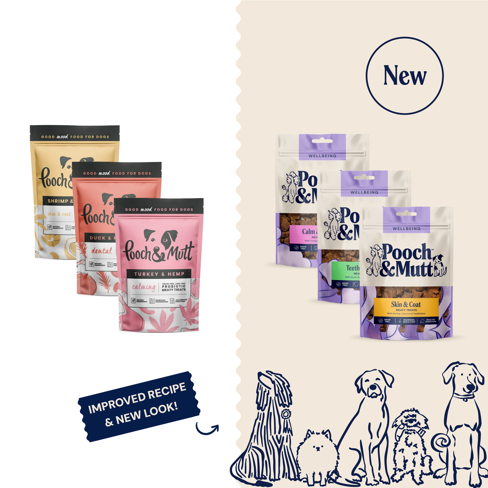 P&M NEW vs OLD TREATS WELLBEING MEATY TREAT TASTER
