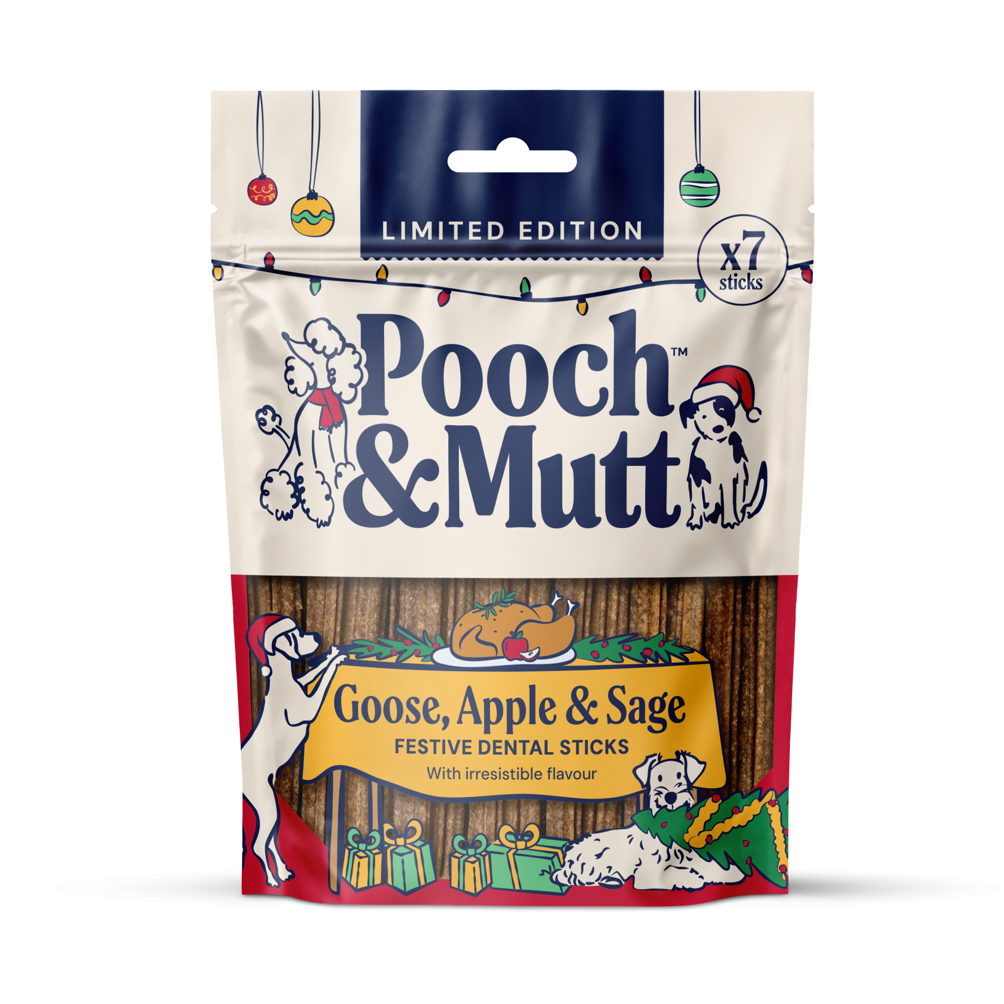 Pooch & Mutt - Christmas Dog Dental Sticks, Goose Apple & Sage, 7 Sticks - Image 3