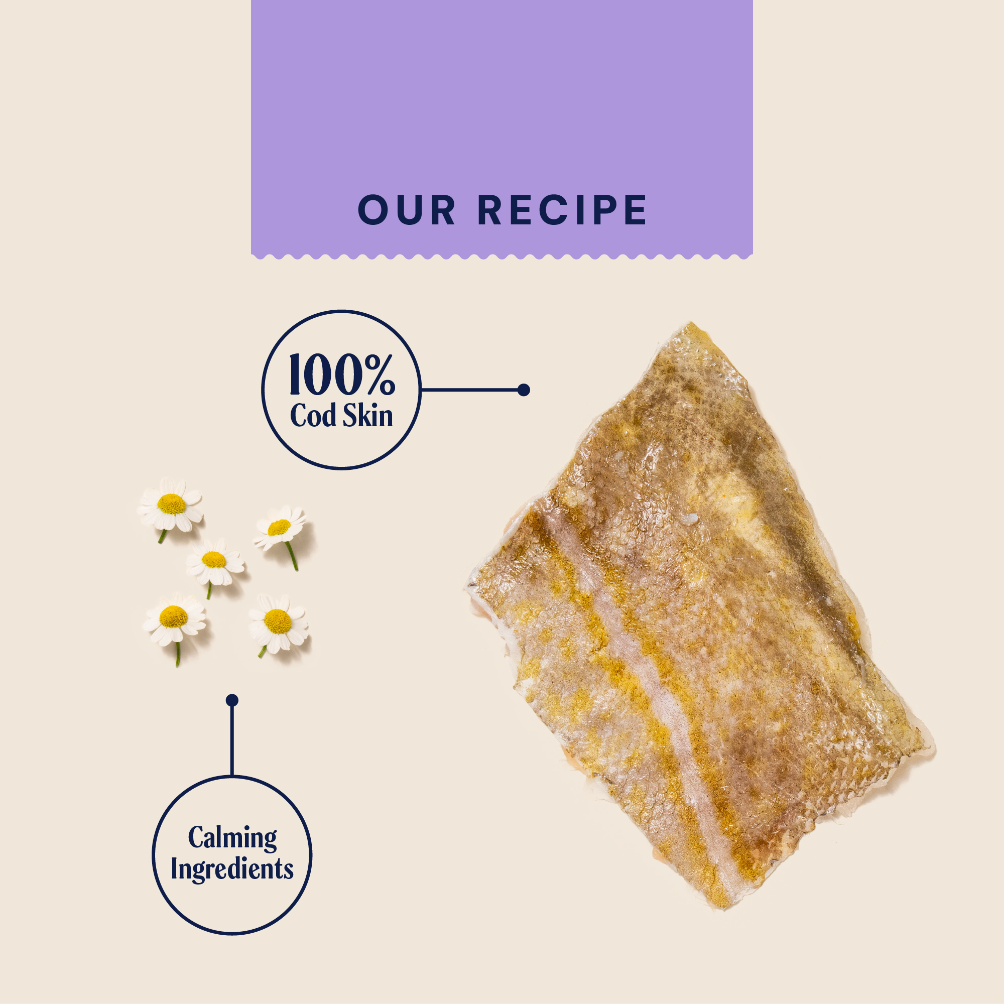 P&M INGREDIENT IMAGE WELLBEING FISH CHEW CALM & RELAXED