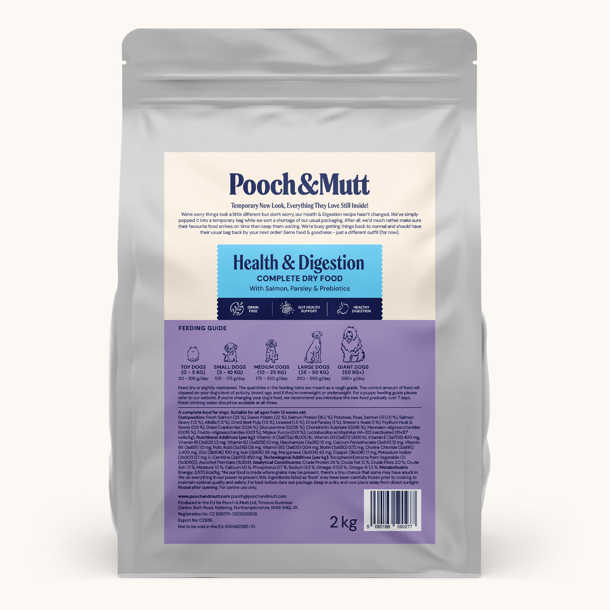 WELLBEING DRY FOOD HEALTH & DIGESTION 2kg FOIL STICKER 2000x2000 WEB OP