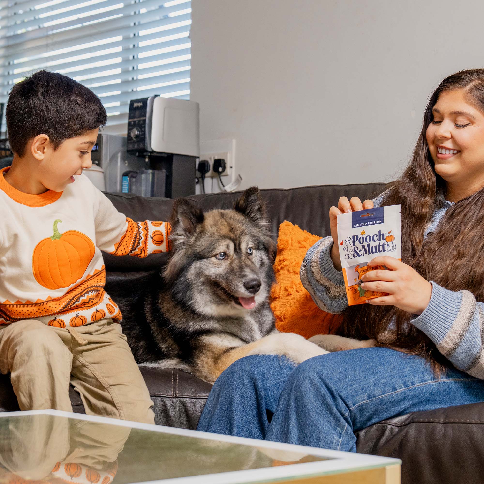 pumpkin spice lifestyle photo family shot