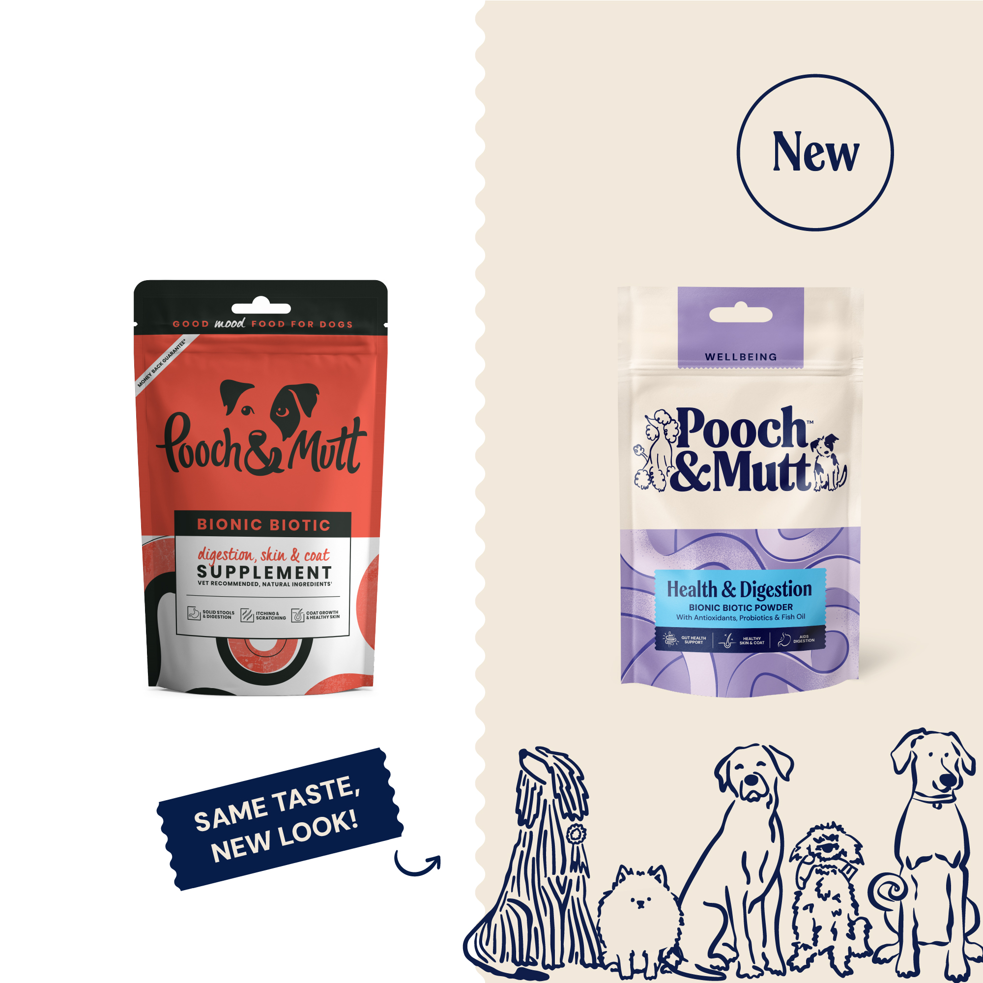 P&M NEW vs OLD SUPPLEMENTS WELLBEING HEALTH & DIGESTION BIONIC BIOTIC