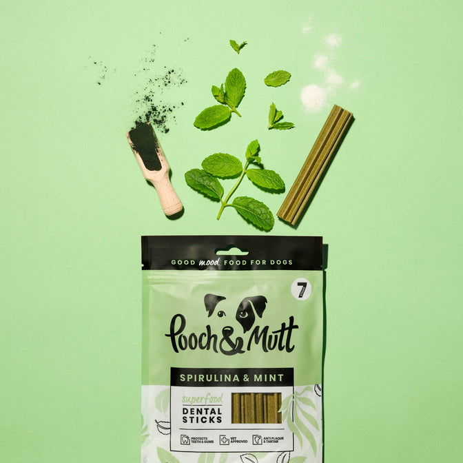 Spirulina & Mint Dental Sticks For Dogs Clearance