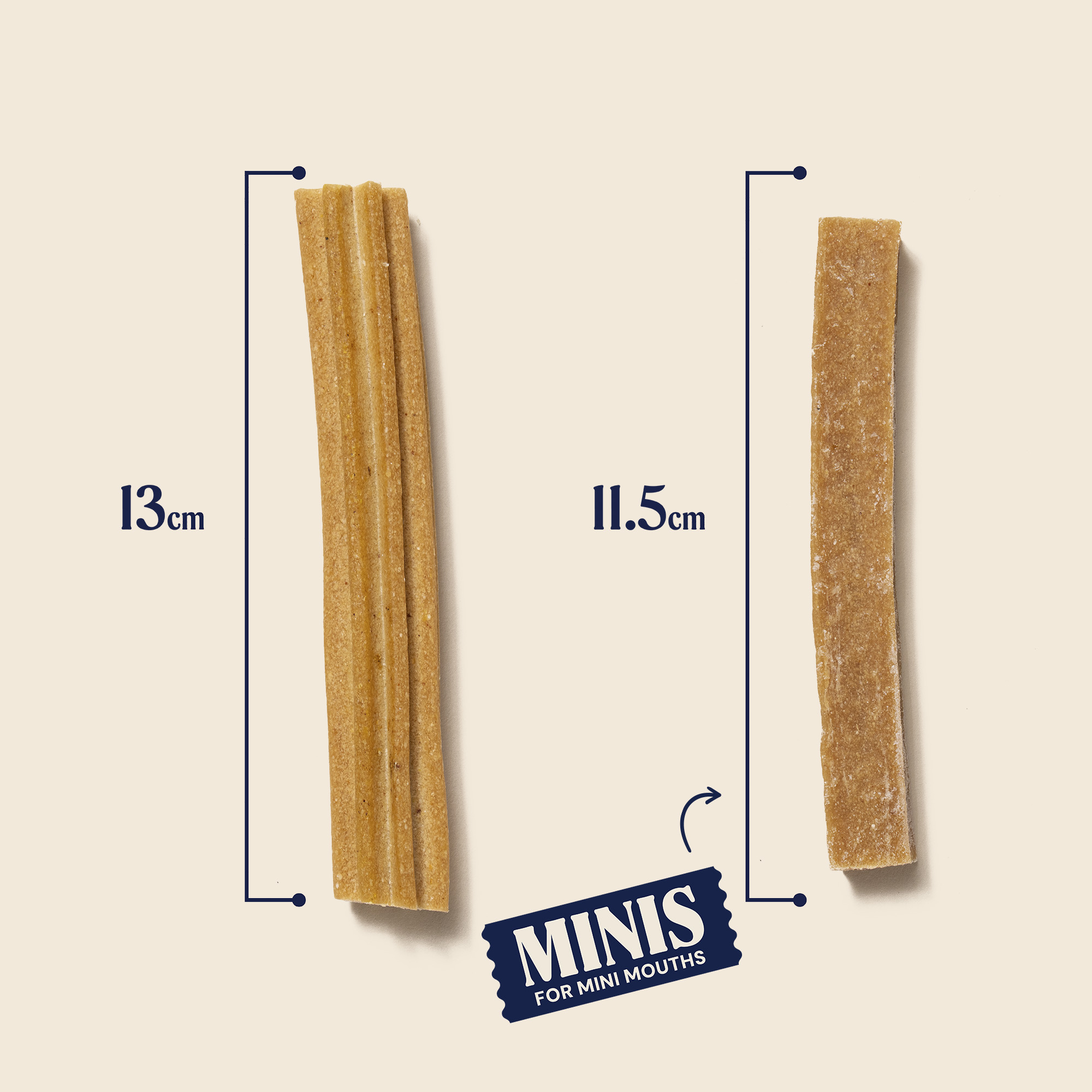 P-26M WEB DENTAL STICKS SIZE MINIS SUPERFOODS CHEDDAR CHEESE