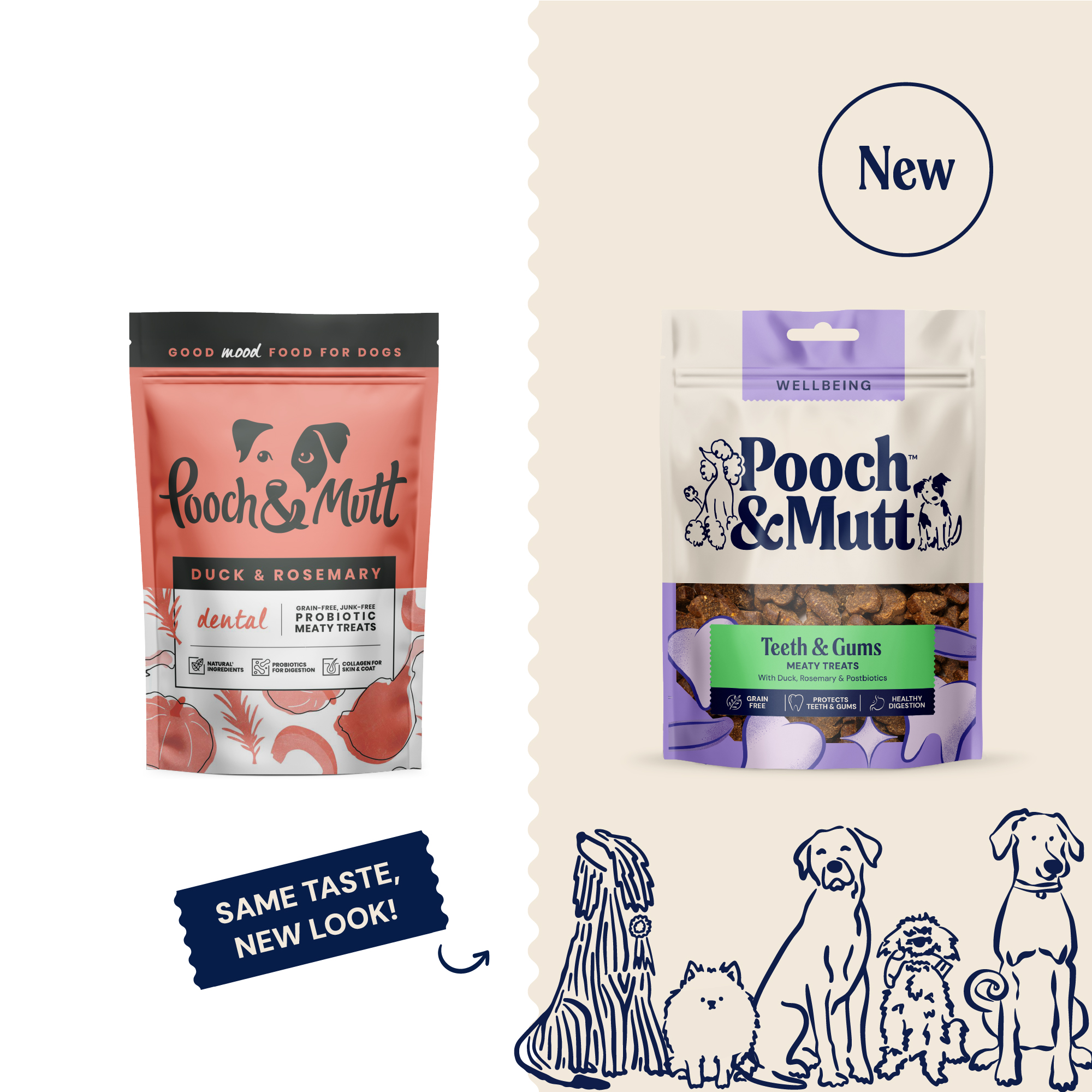 P&M NEW vs OLD TREATS WELLBEING TEETH & GUMS