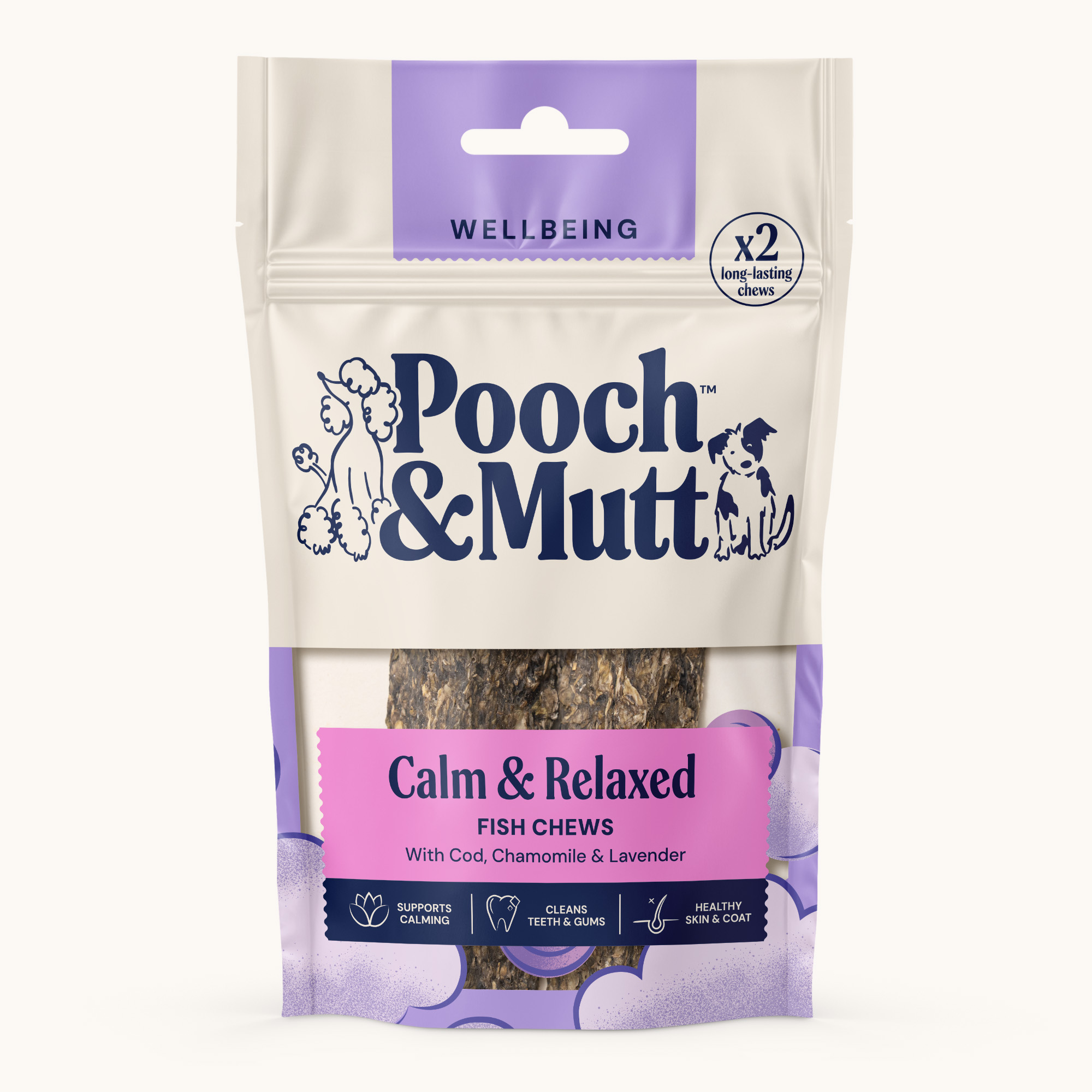 WELLBEING FISH CHEWS CALM & RELAXED 76g 2000x2000 WEB OP.tif