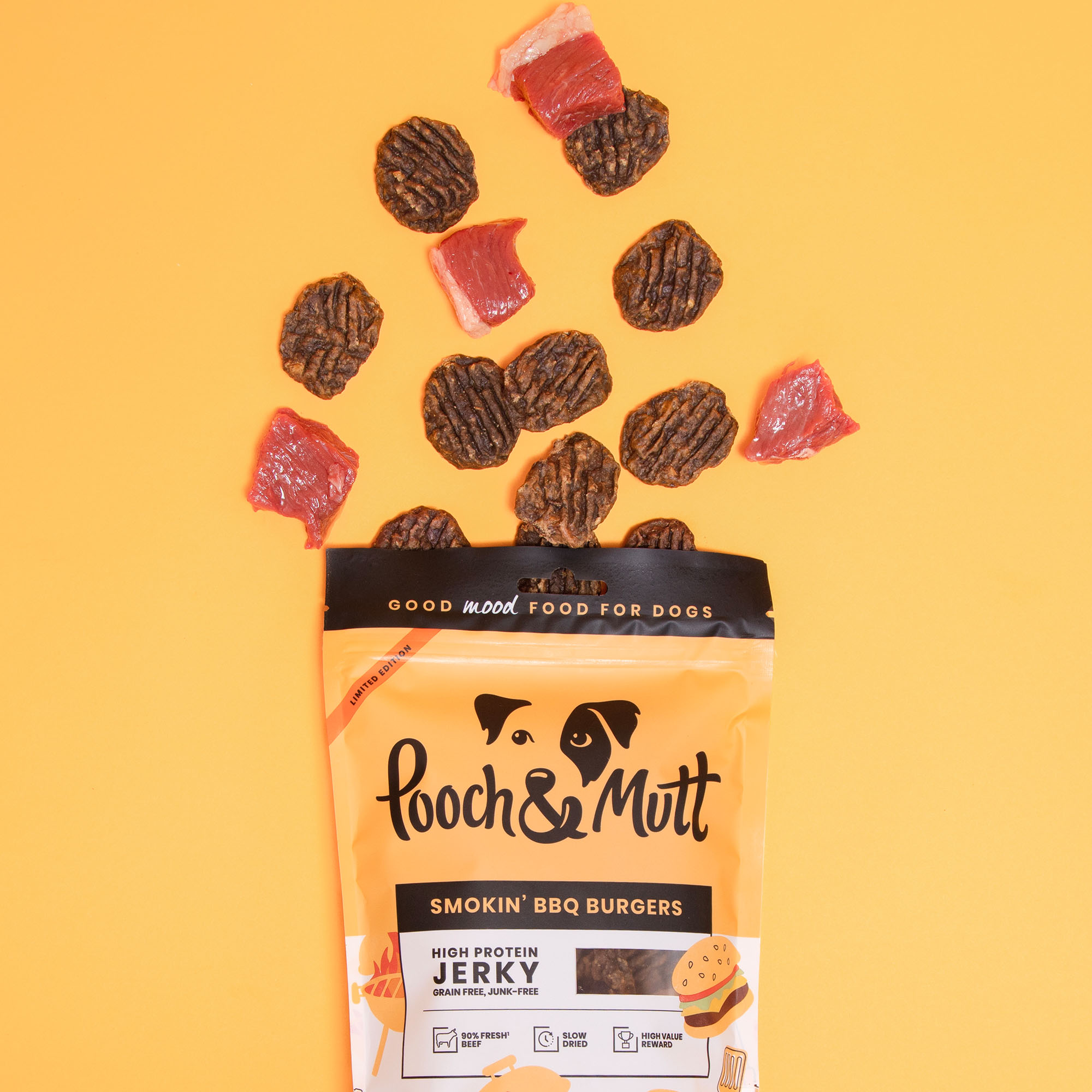 Original Smokin' BBQ Burger Beef Jerky For Dogs
