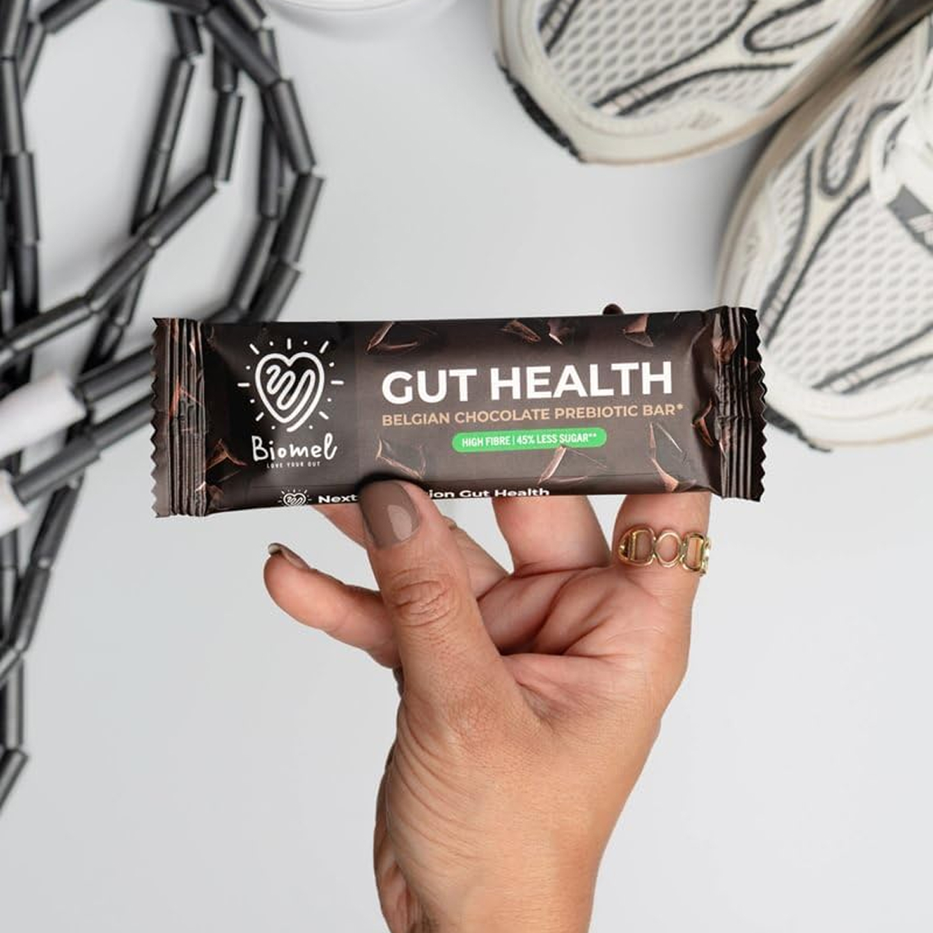 Biomel Belgian Chocolate Prebiotic Bar For Humans