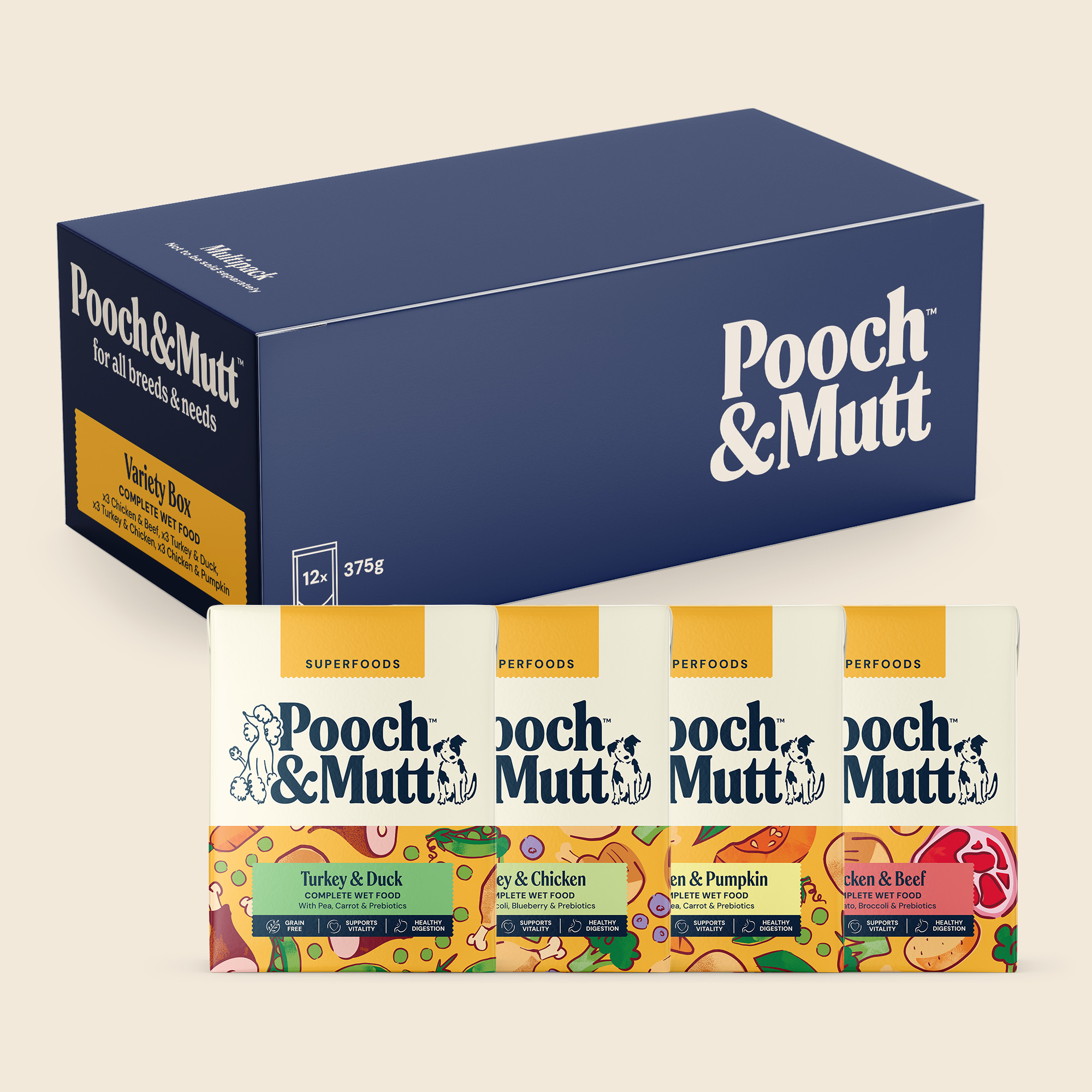 Multipack Wet Food x12 TETRA375MPX12 1