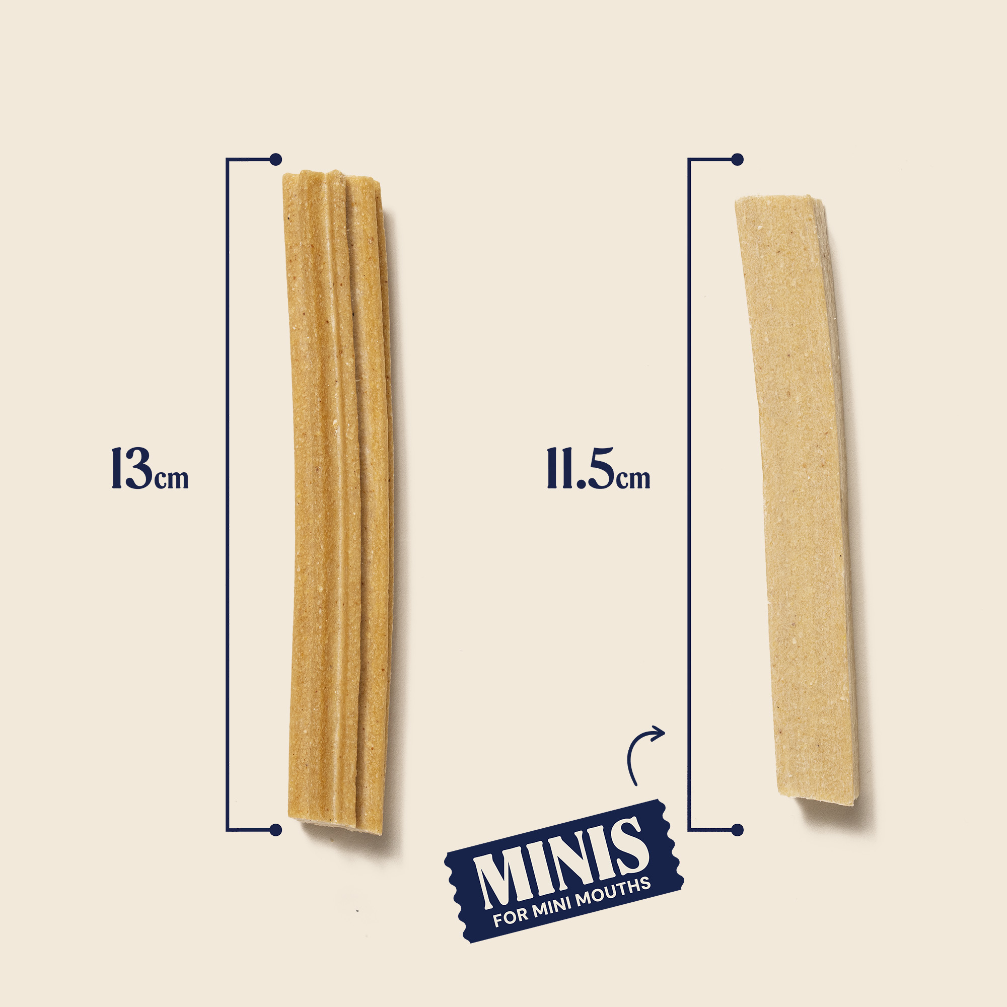 P-26M WEB DENTAL STICKS SIZE MINIS SUPERFOODS PEANUT BUTTER