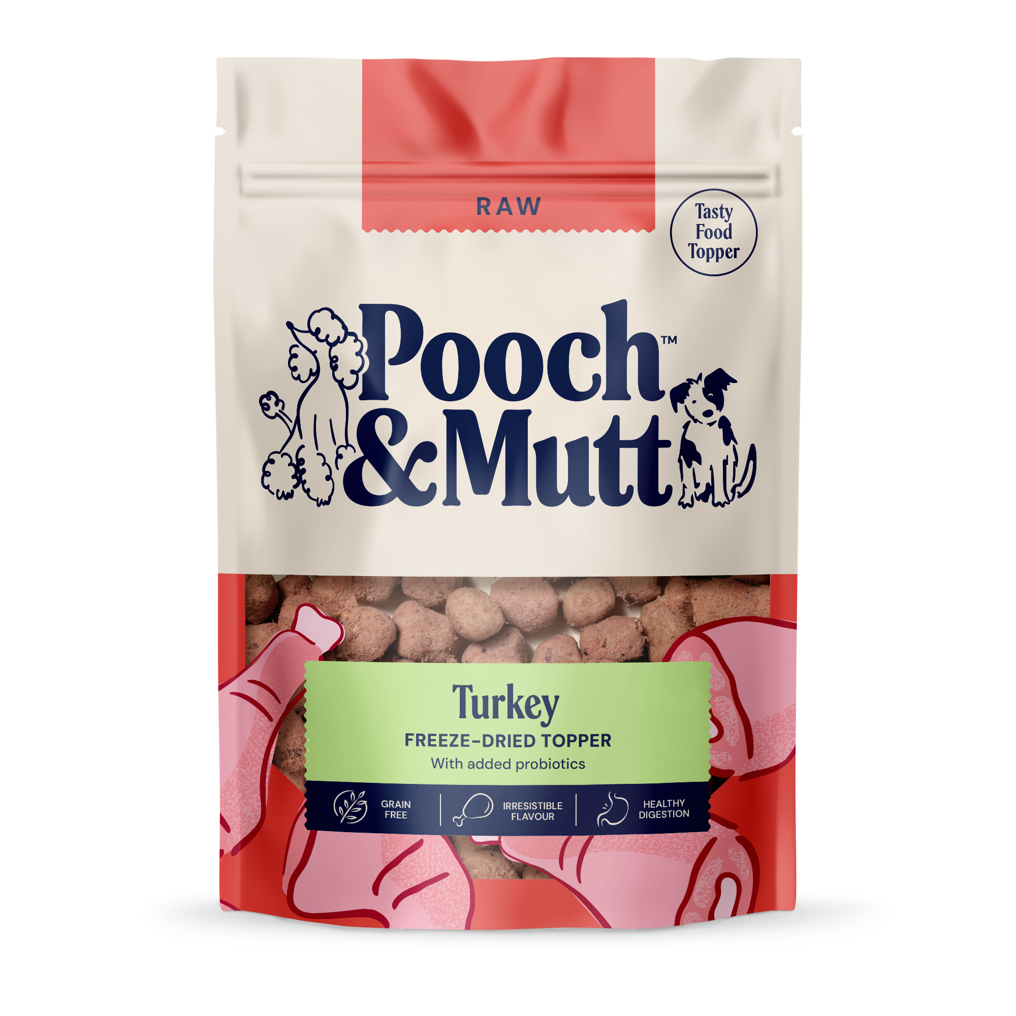 Pooch & Mutt Turkey Multifunctional Freeze Dried Dog Food Topper