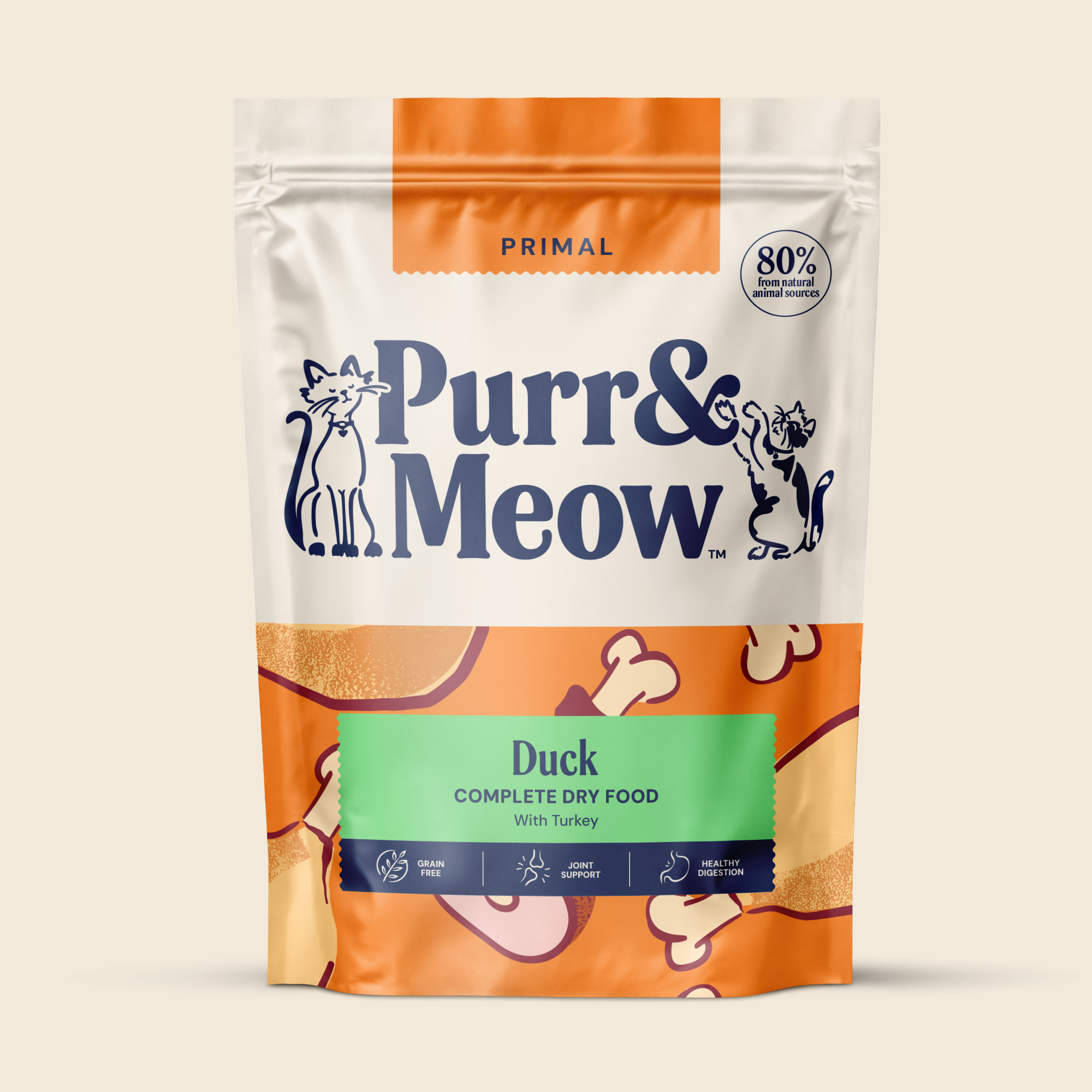 Primal Duck & Turkey Dry Cat Food