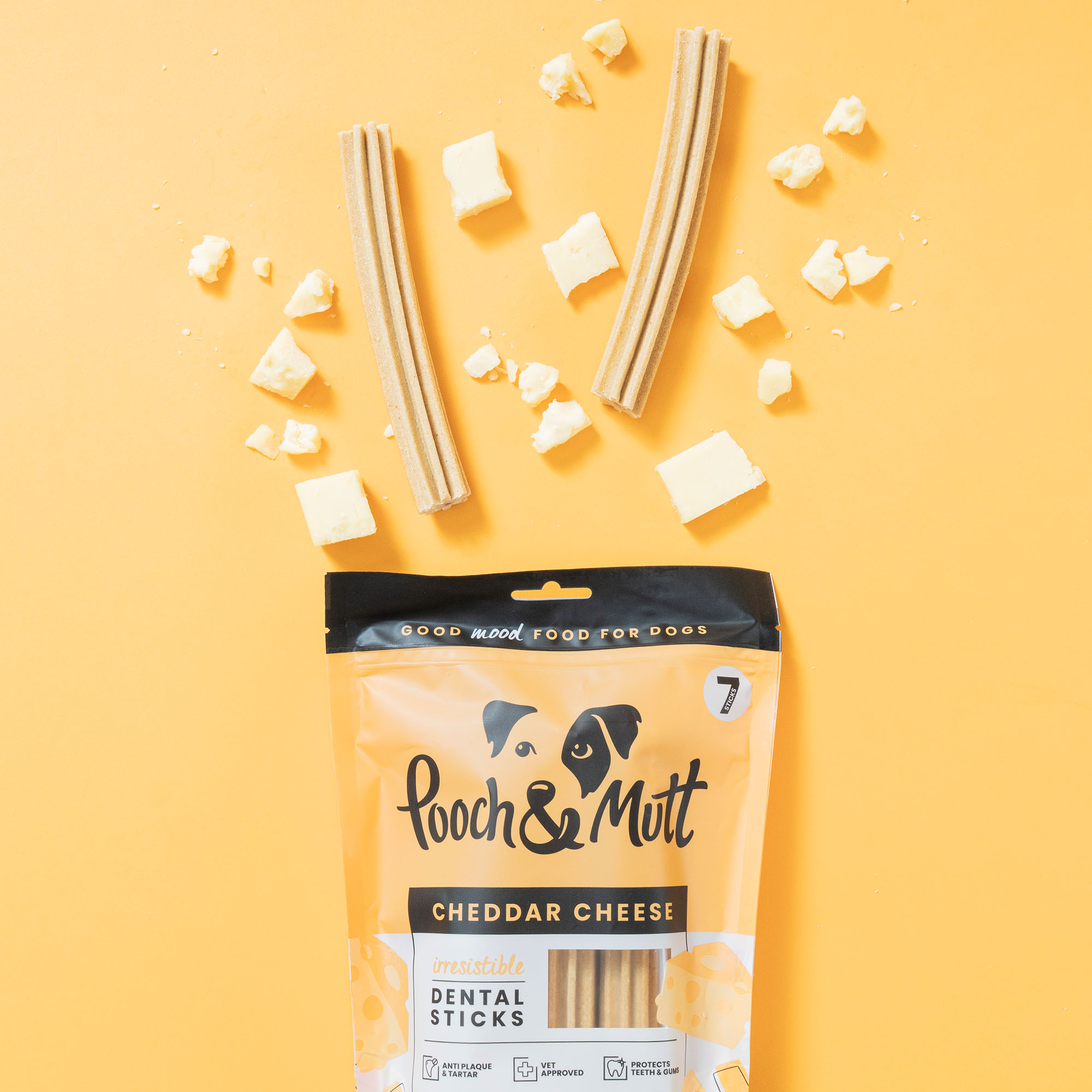 Cheddar Cheese Dental Sticks For Dogs Clearance