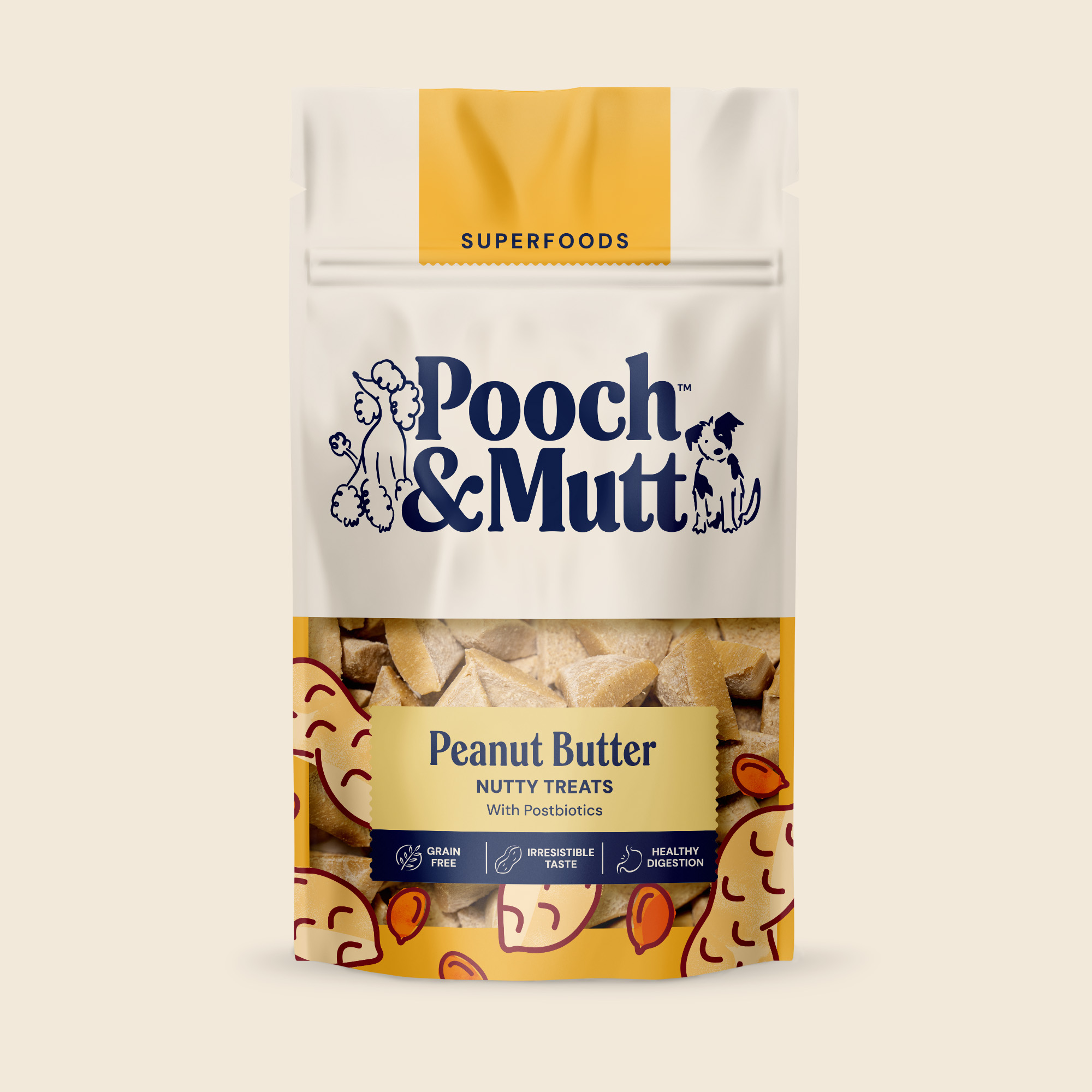 SUPERFOODS TREATS PEANUT BUTTER 50g Cream 2000x2000