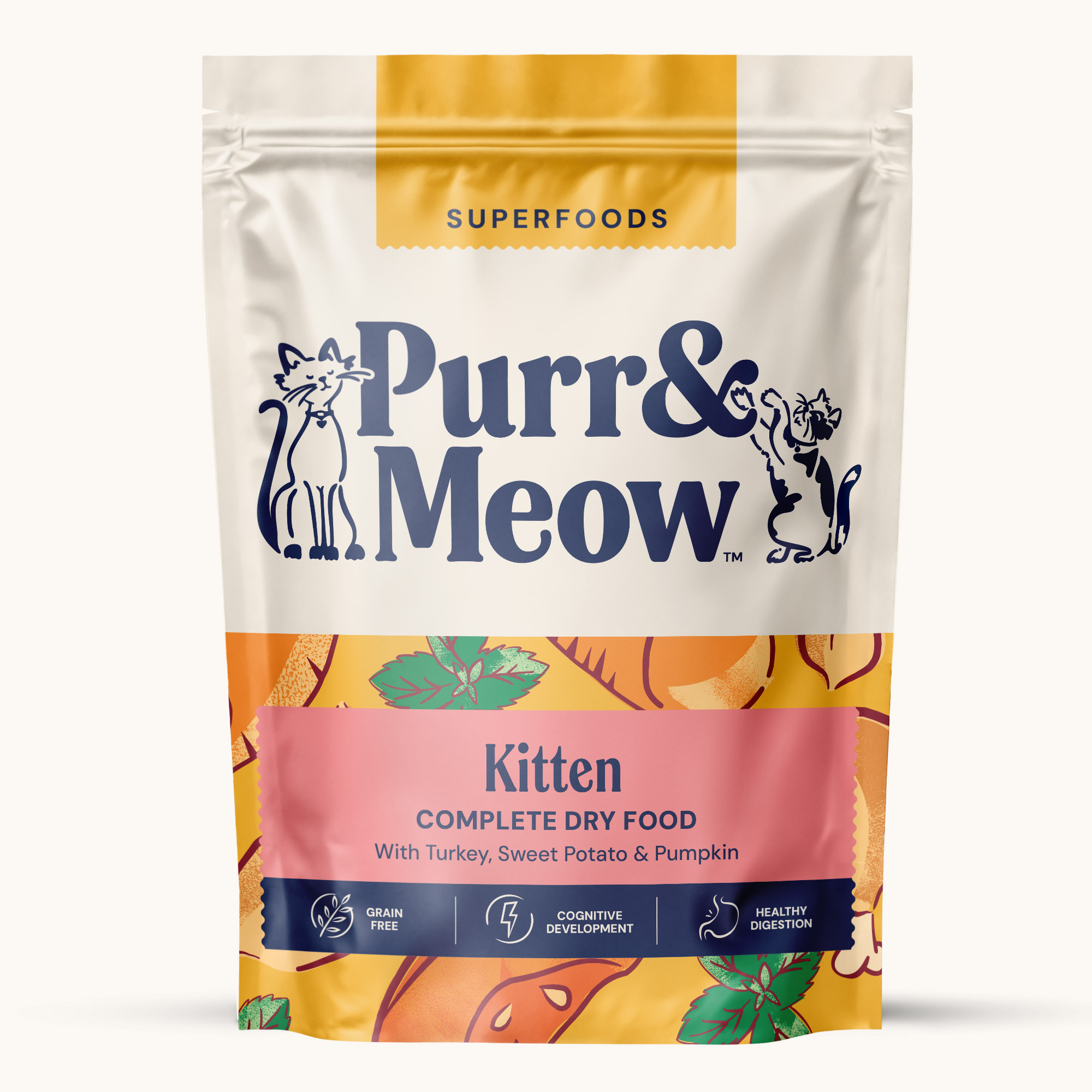PURR&MEOW SUPERFOODS DRY FOOD KITTEN WEB OP