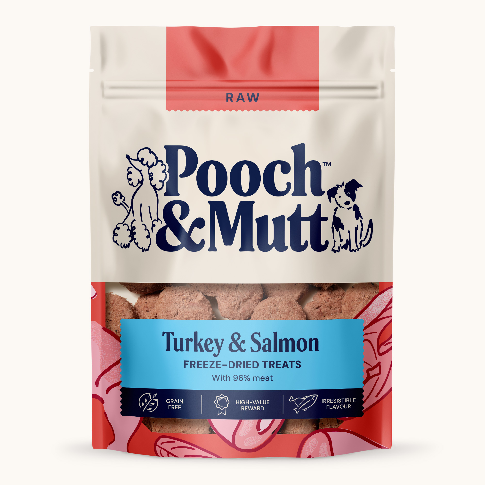RAW FREEZE DRIED TURKEY & SALMON TREAT 40g 2000x2000 WEB OP