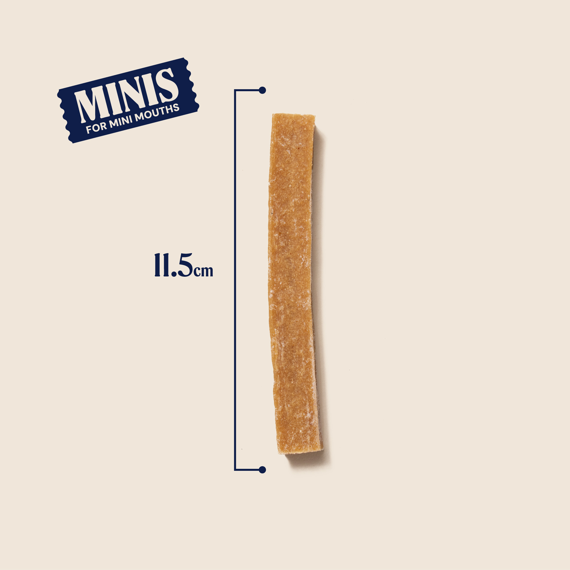 Cheddar Cheese Dental Sticks For Dogs Minis Size