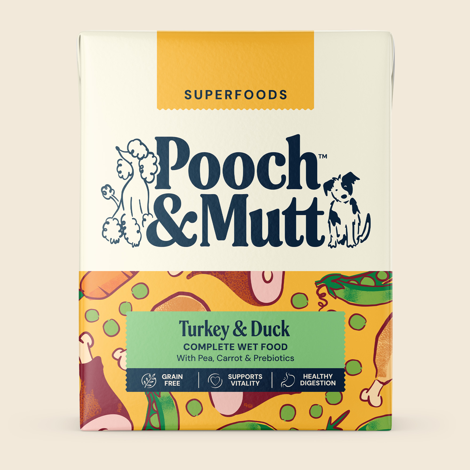 Turkey & Duck Wet Food TETRA375TD 1 packshot