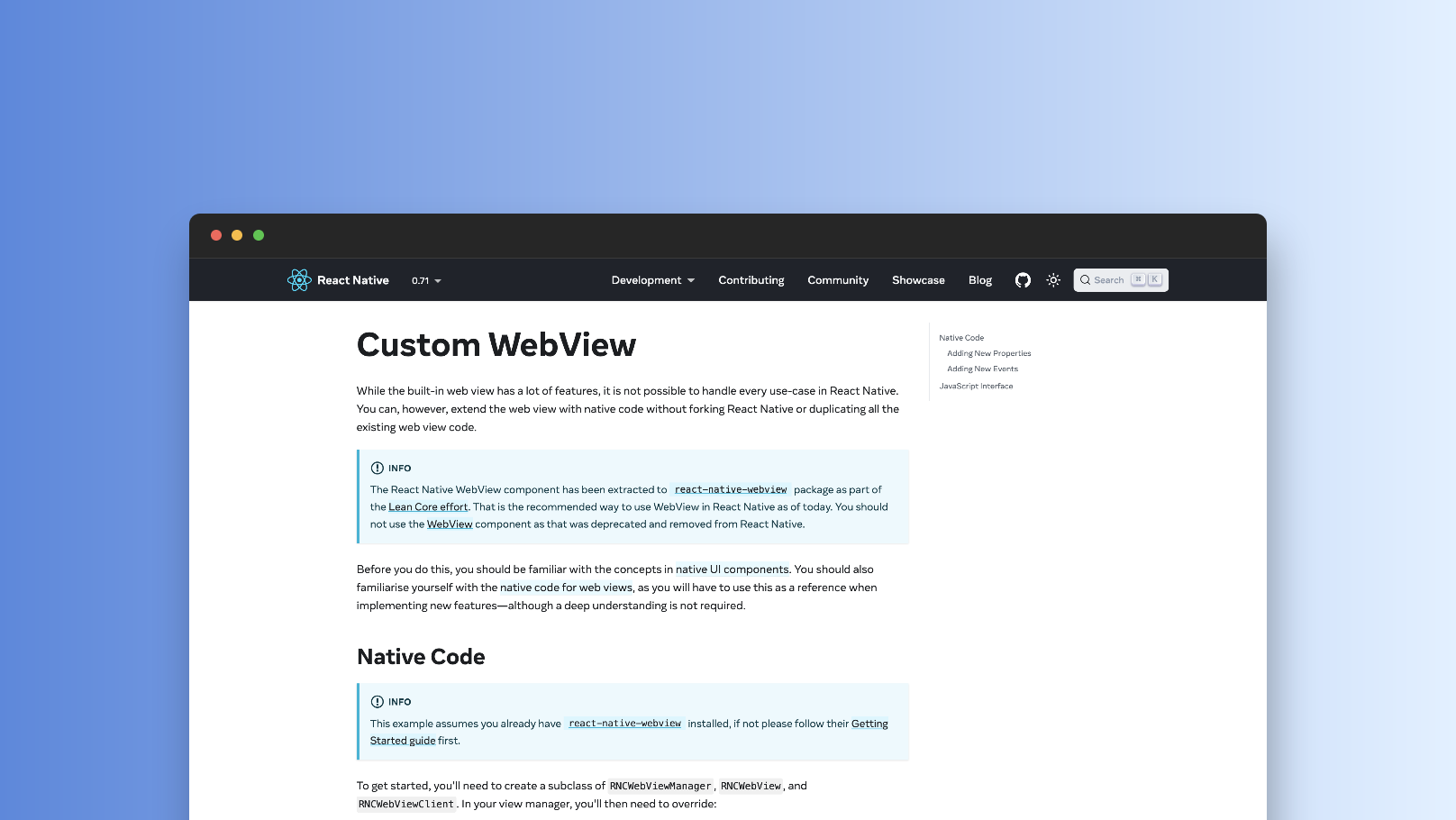 WebView Docs Screenshot