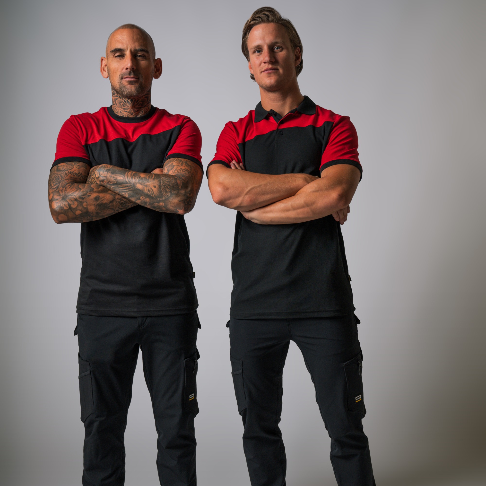 bicolor blackred duo