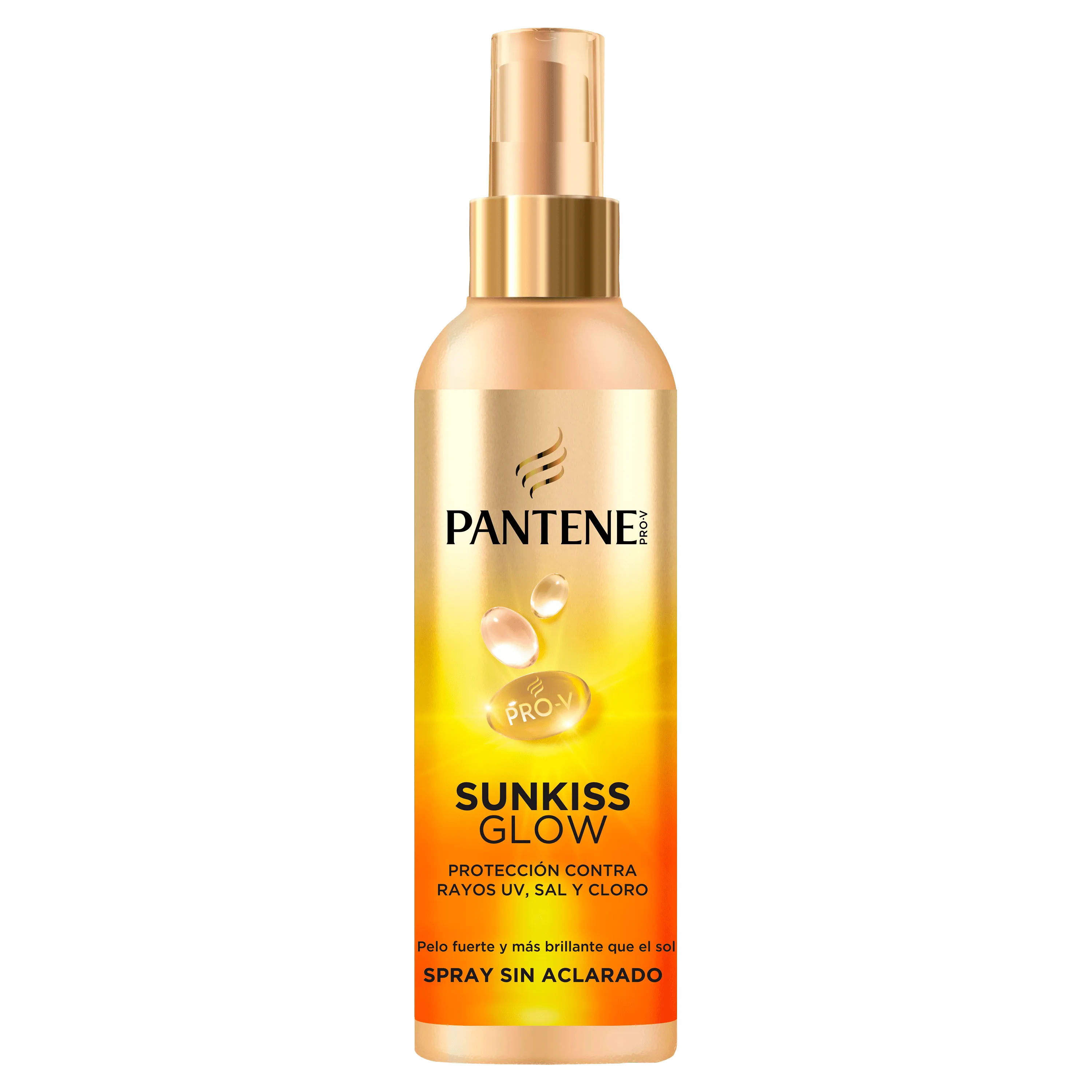 Pantene Pro-V Sunkiss Glow Spray un fondo blanco.