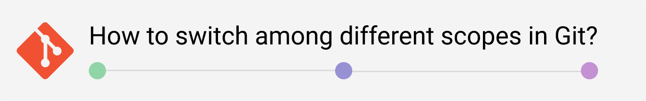 How to Switch Among Different Scopes in Git?