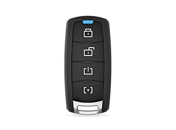 Electronic car key with 4 buttons