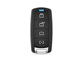 Electronic car key with 4 buttons