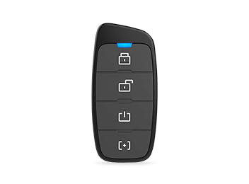Electronic car key with 4 buttons