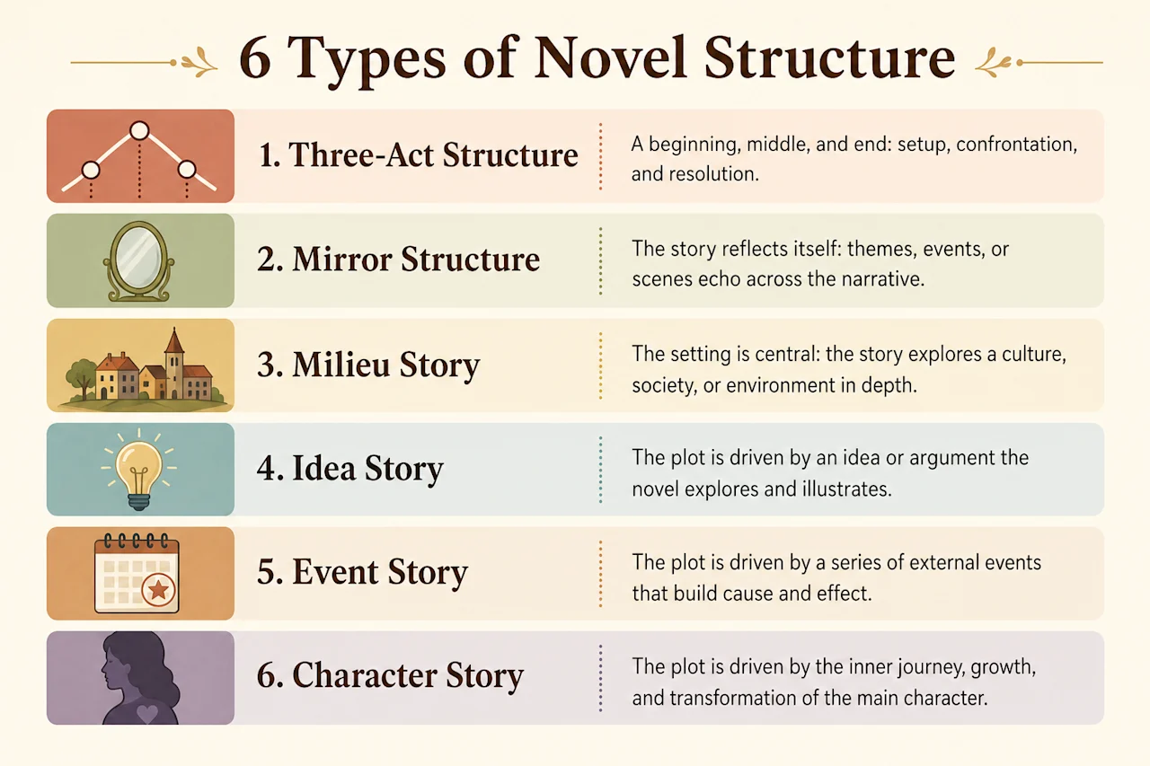 Novel Structure: 6 Types Explained (with Examples) - Squibler Learning ...