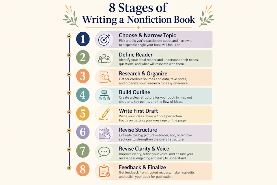 My Guide on How to Write a Nonfiction Book in 8 Key Stages - Squibler ...