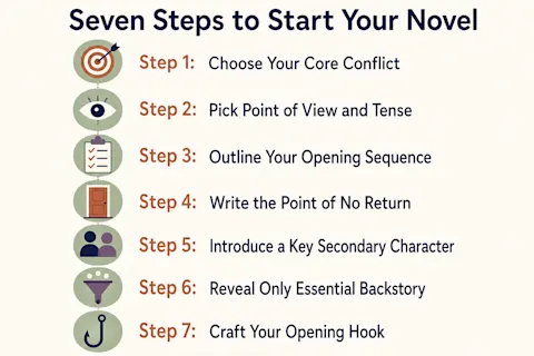 How to Start a Novel in 7 Steps [+Free Template] - Squibler Learning Center