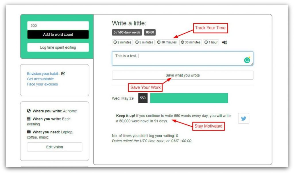 twords writing tool