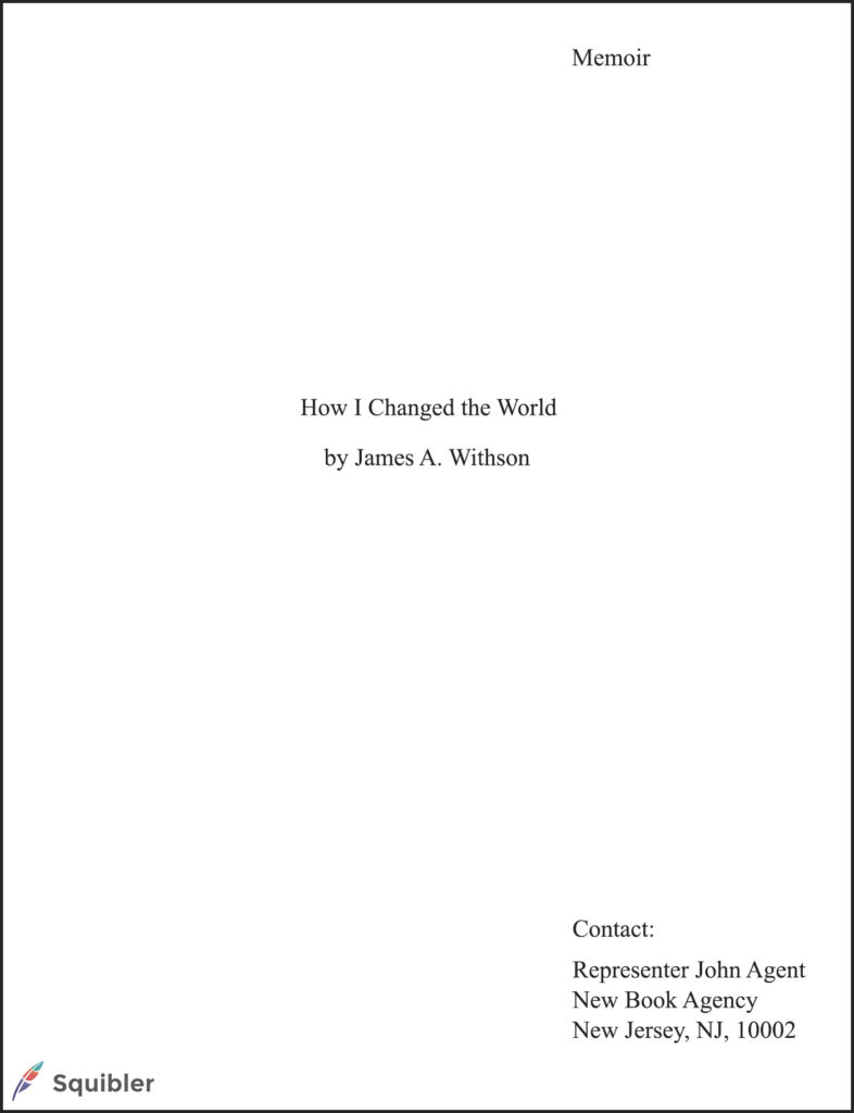 Title page sample