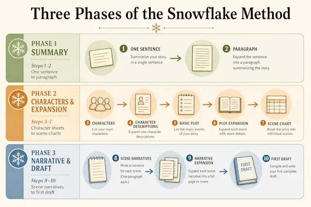 The Snowflake Method: Outline a Novel in 10 Steps - Squibler Learning ...