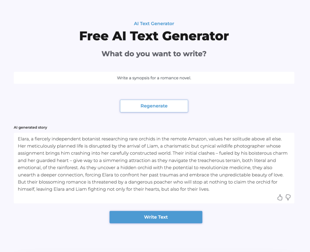 Ai text generator