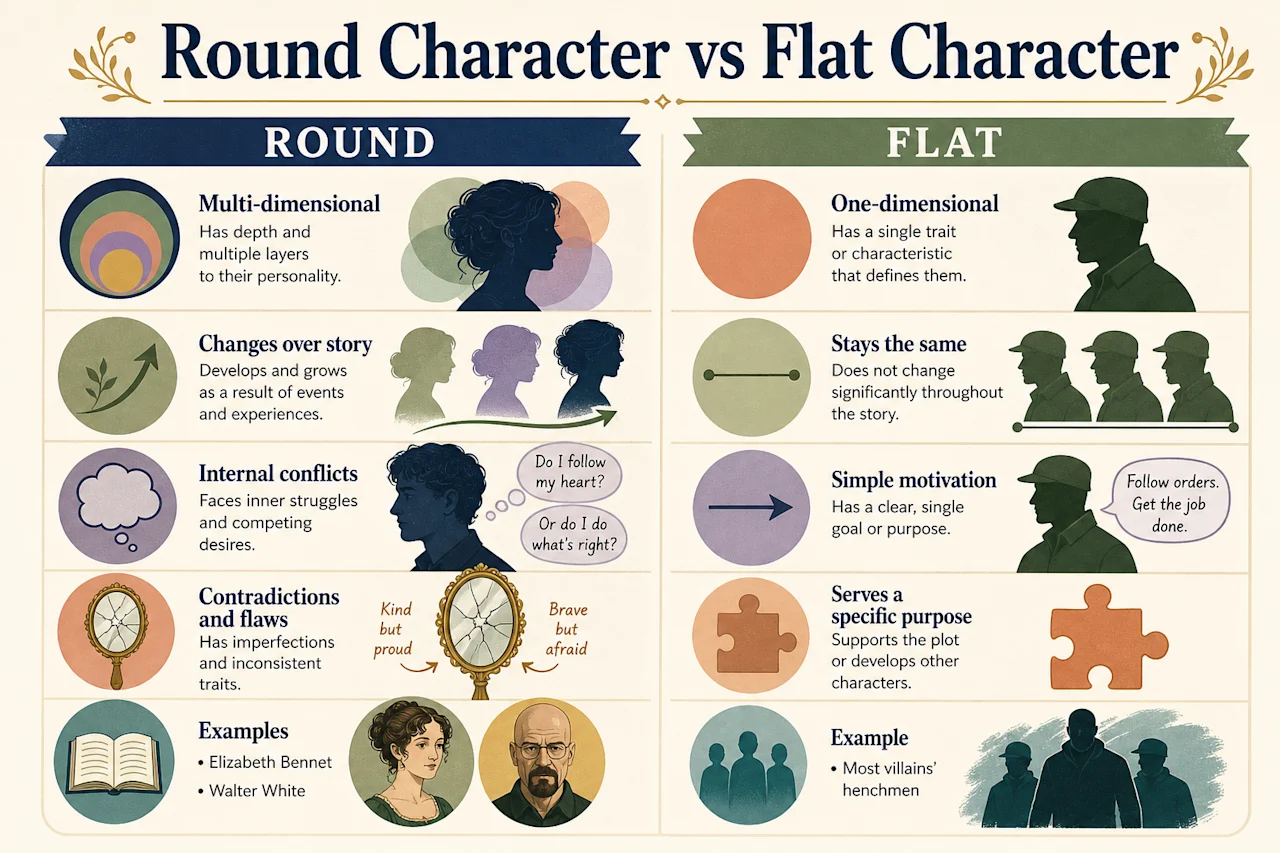 Round Character: Definition, Traits & Examples - Squibler Learning Center