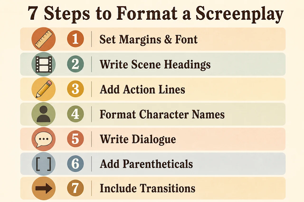 How to Format a Screenplay in 7 Simple Steps - Squibler Learning Center
